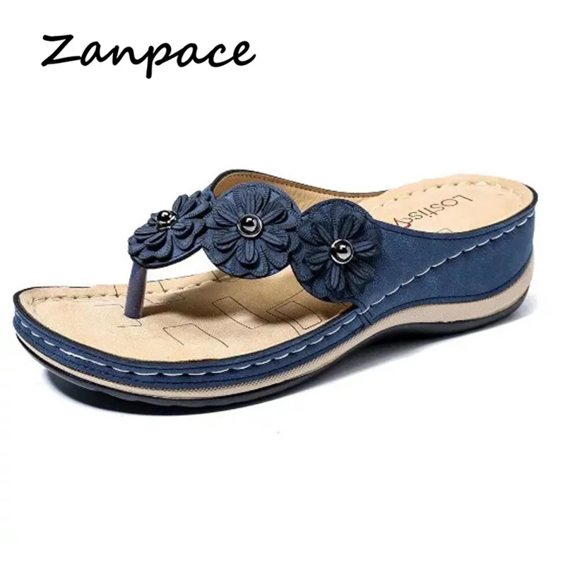 Летние женские шлепанцы Однотонные Вьетнамки ручной работы в винтажном стиле