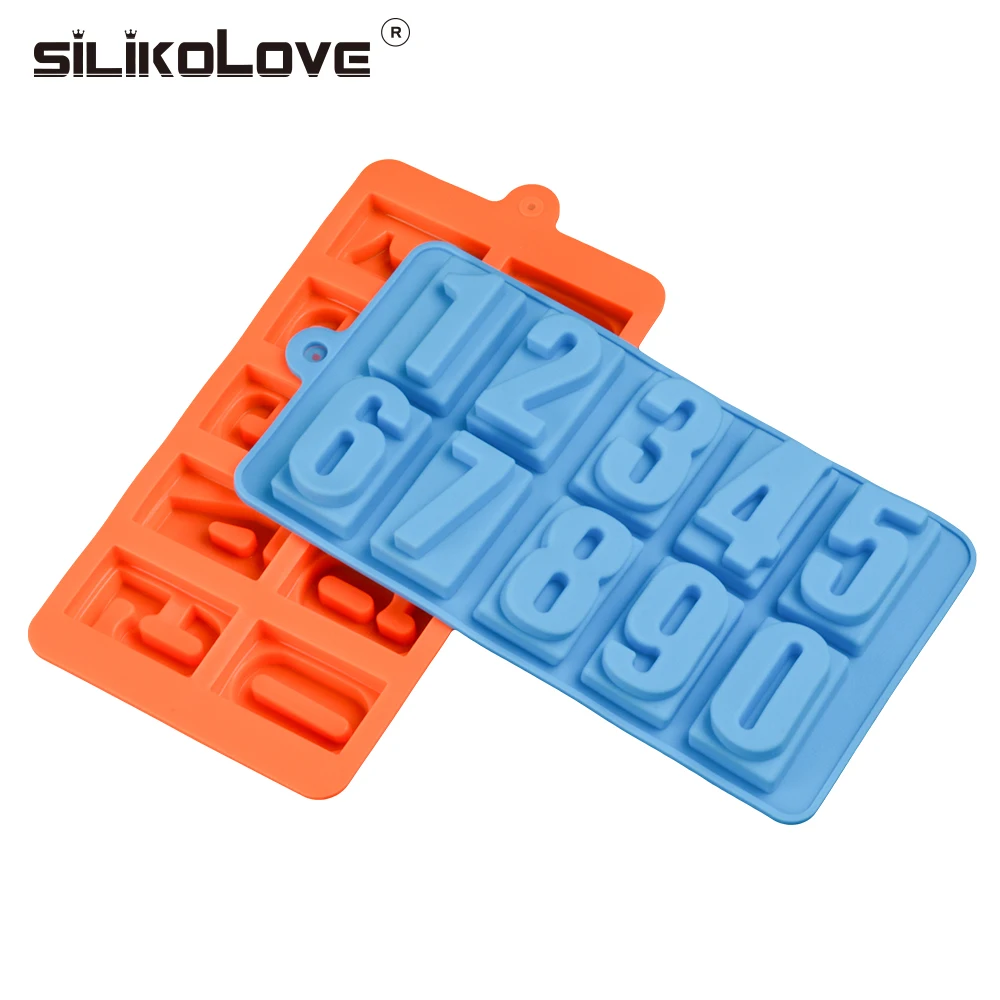 SJ номер Силиконовые свечи формы для DIY ручной работы День рождения с цифрами на