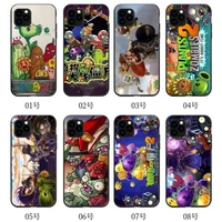 plants vs zombies cartoon silicone mobile phone case for iphone xxrxsxsmax1112pro12 mobile phone couple protective case