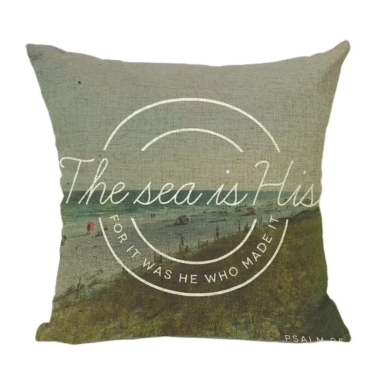 Высокое качество Наволочка компас пейзаж геометрический прямоугольник круг