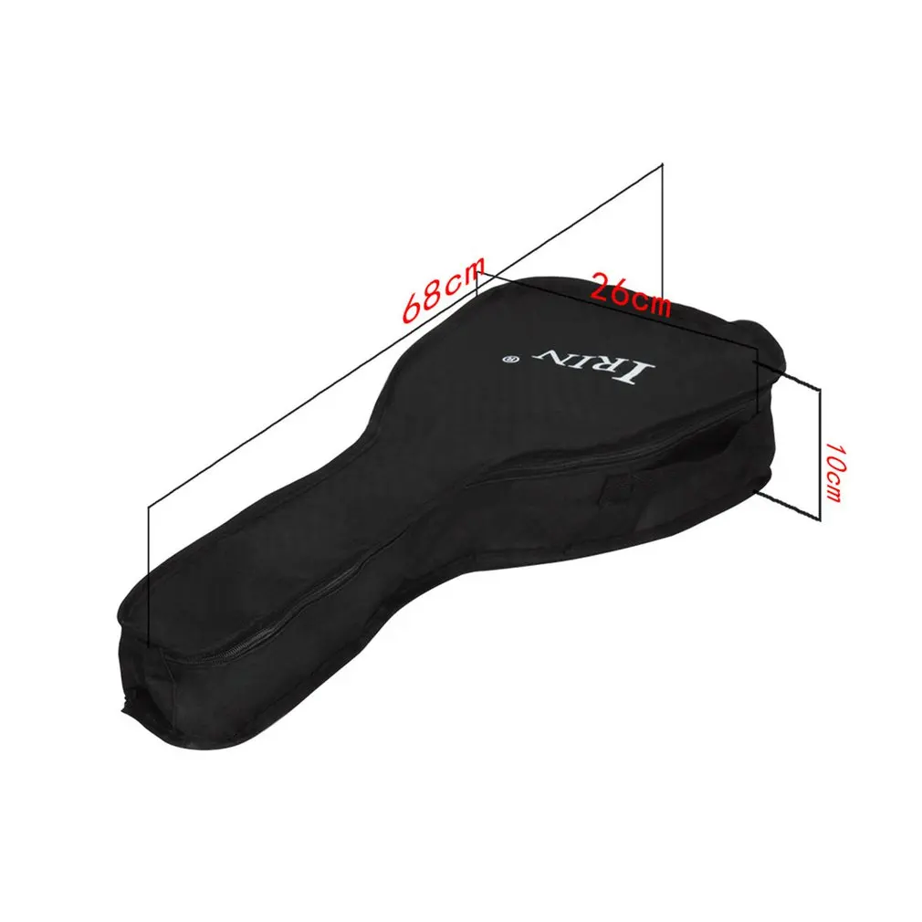 

IRIN 21 23 26 Inch Black Portable Ukulele Bag Soft Case Monolayer Bag Single Shoulder Backpack Padded Black