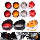 2 шт., мотоциклетный светильник с поворотным сигналом, оправа для объектива, накладка на козырек, кольца для Harley Softail Sportster Touring Sportster V-R