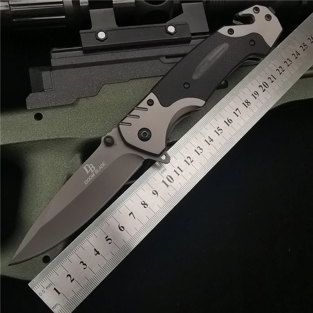 23 см (9 ') 58HRC складной нож карманные ножи G10 Ручка Тактический Открытый выживания
