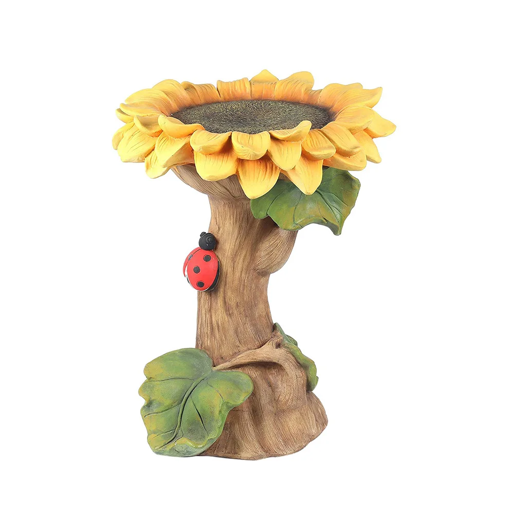 

Sun Flower Bird Bath Bird Feeder Flying Butterfly Bird Sunflower Gardening Garden Yard Decoration Outdoor