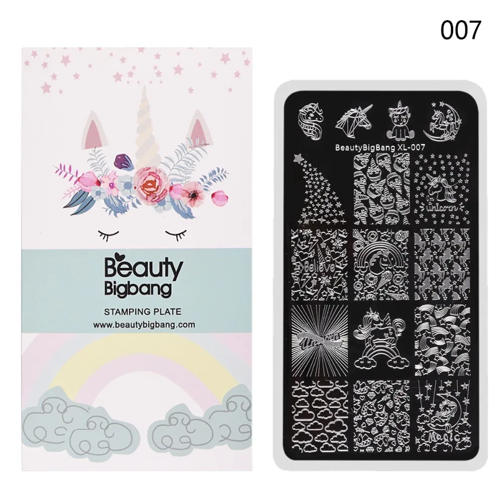 Beautybigbang нержавеющая сталь для ногтей штамповки пластины панда кружева стиль штамп для ногтей штамп Carimbo de unha штамповка пластины для ногтей искусство