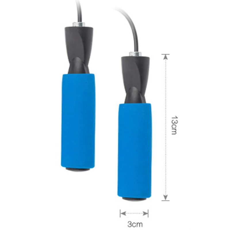 Регулируемая Скакалка для фитнеса мужчин и женщин кроссфита из ПВХ черного
