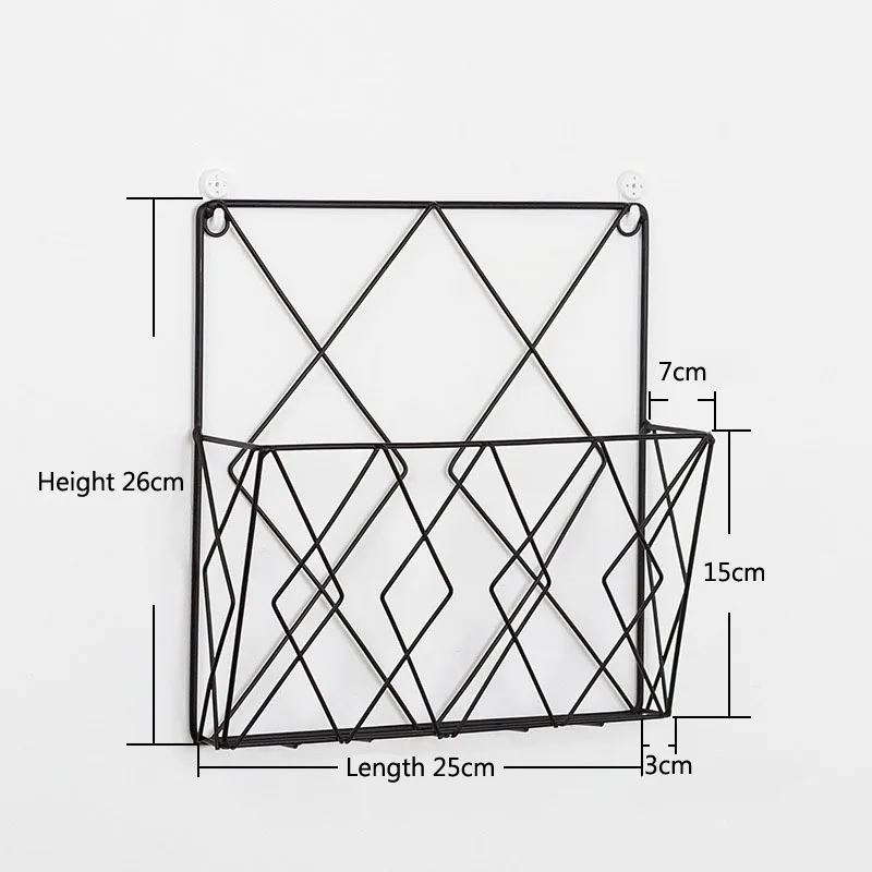 

Modern Creative Iron Wall-mounted Decorative Wall Hanging Storage Rack For Home Bedroom Books Room Magazine Books Display Racks