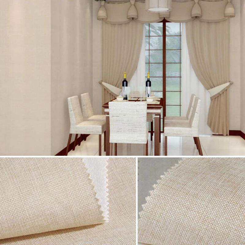 Современные Настенные обои из льняной кожи бесшовные 3d для спальни гостиной