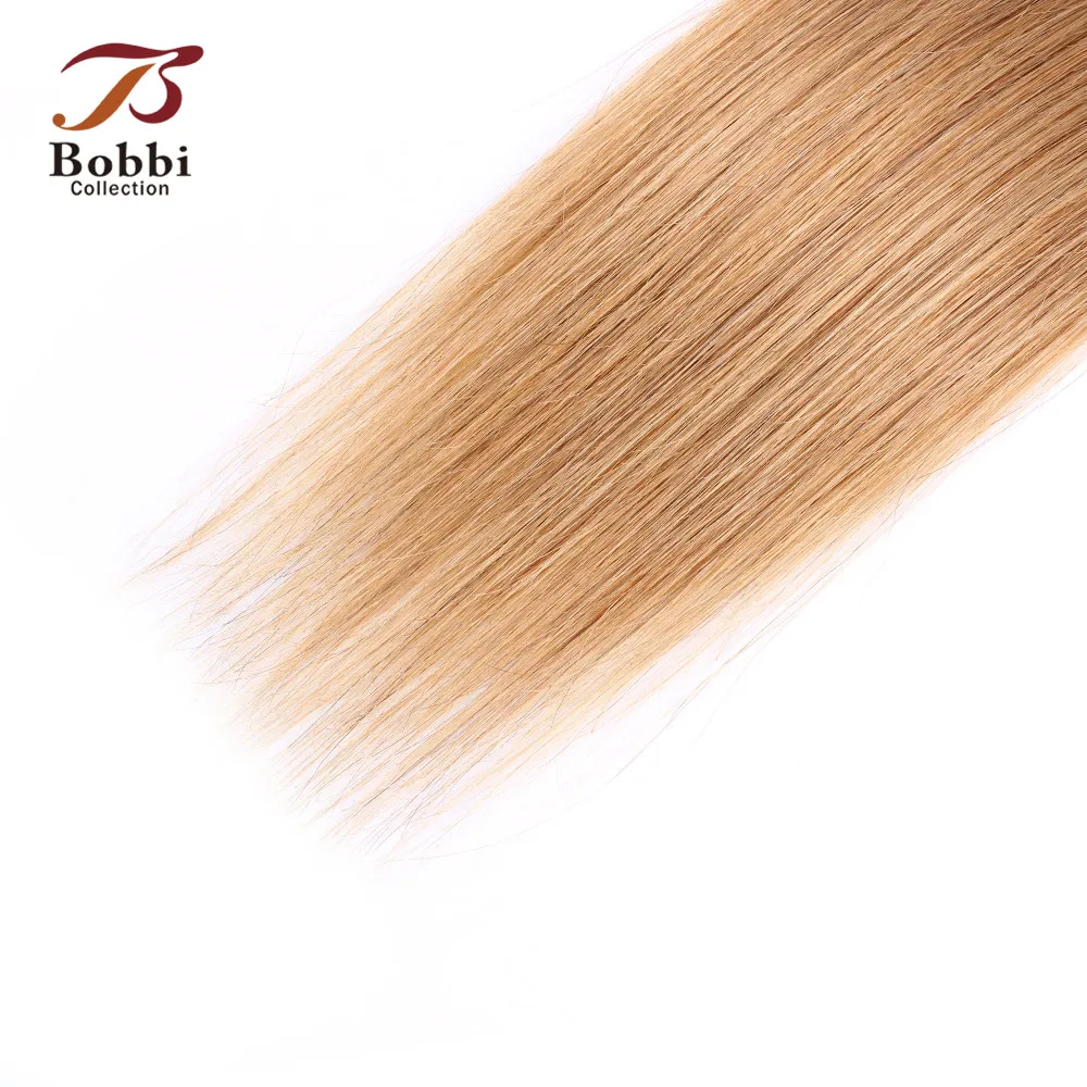 Bobbi 3/4 Комплект предложения прямые волосы T 1B 4 27 прядь волос с покраской Омбре