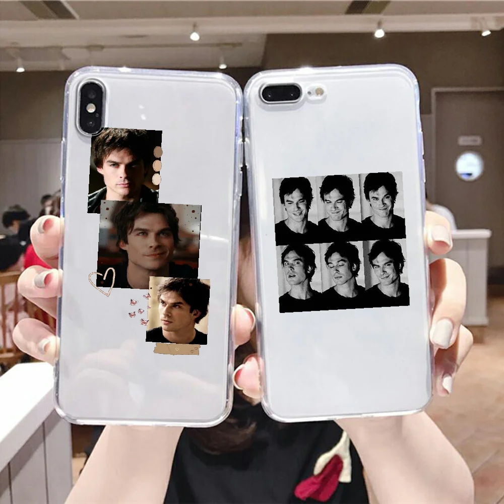 Vampire Diaries Damon Salvatore Phone Case For Samsung Galaxy A 3 5 7 8 10 20 21 30 40 50 51 70 71 E S 2016 2018 4G transparent