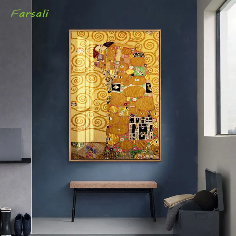 

Unframed Gustav Klimt Woman Impressionist Oil painting Home Decor Canvas Painting Printed for Living room Modern Wall Pictures