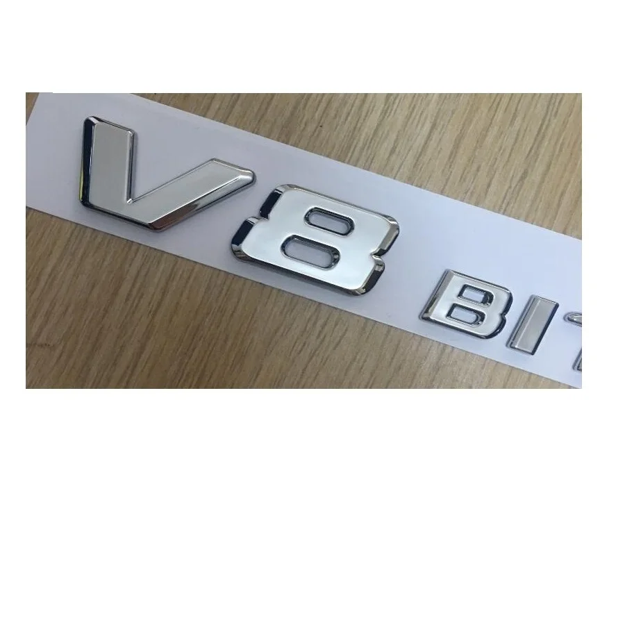 Хромированные буквы C32 C43 C55 C63 C63s эмблема V8 BITURBO 4matic наклейка для Benz AMG W204 W205 эмблемы