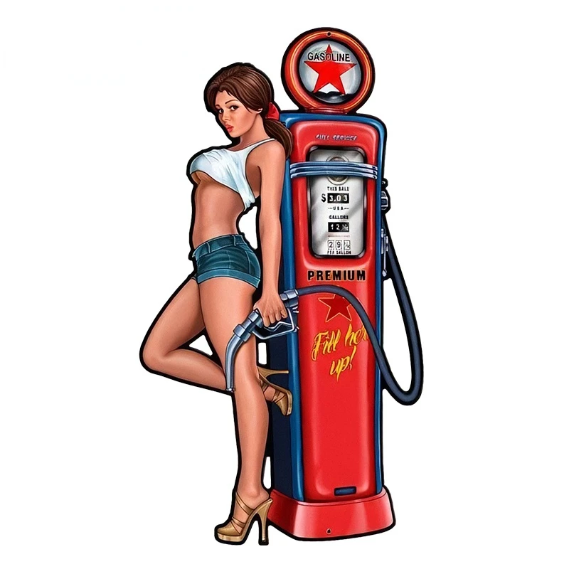 

Creative Sexy Pin up Girl Car Sticker for Window Rear Windshield Decal Car Styling JDM SUV Fine Decal Decor Graphic PVC13x7cm