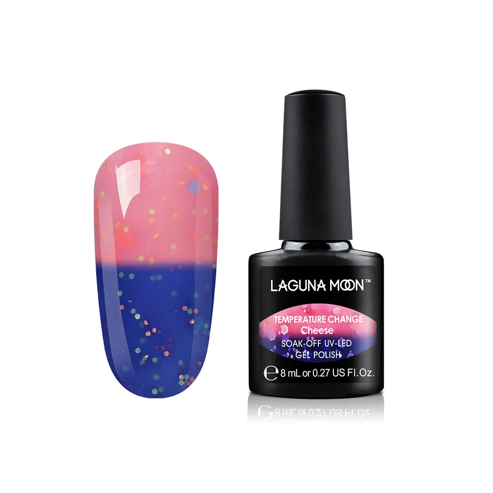Lagunamoon 8ml Cheese Change Color UV Gel Nail Polish Temperature Change Color Soak Off Nail Art Varnish Gellak Hybrid Lacquer - Цвет: 22