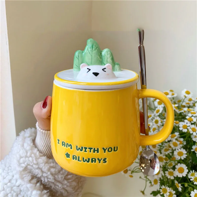 

Creative Cute Mugs Coffee Cups Travel Fashion Ceram Handgrip Classic Mugs Coffee Cups Europe Tazas Originales Drinkware BD50MKB