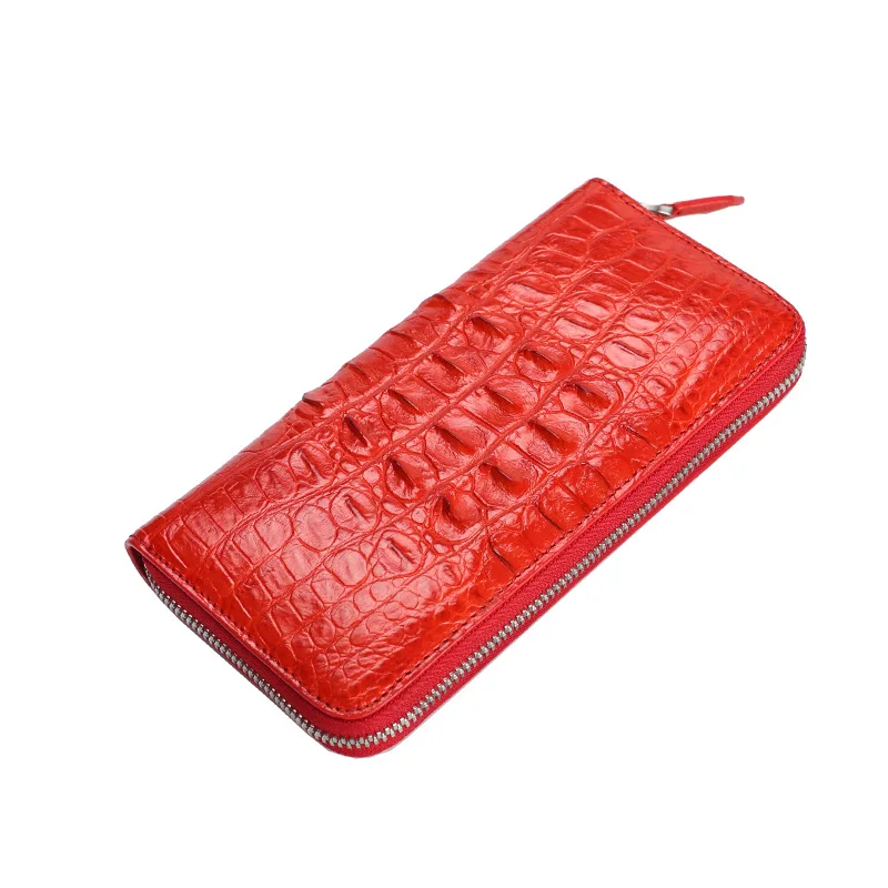 Сумка клатч из тайского крокодиловой кожи женский кошелек Длинная кожаная