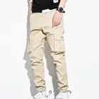 Брюки-карго с защитой от холода, большие повседневные теплые брюки-карго с боковыми карманами для улицы