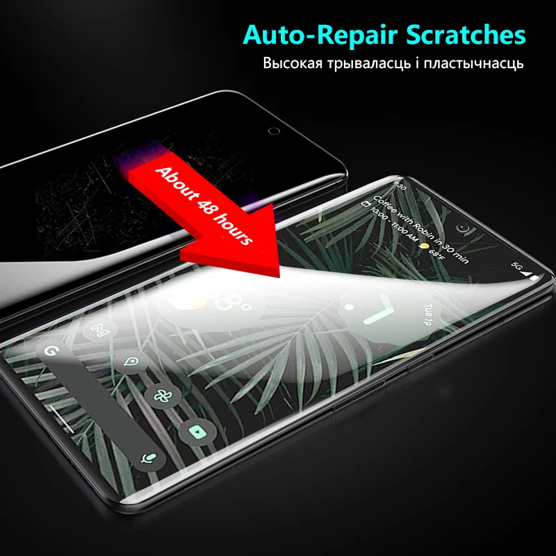 Pel&iacute;cula de hidrogel para Google Pixel 6 pro 6A, protector de pantalla, pel&iacute;cula trasera curvada 3D para Pixel6 pro, accesorios, no vidrio templado, 3 piezas-2