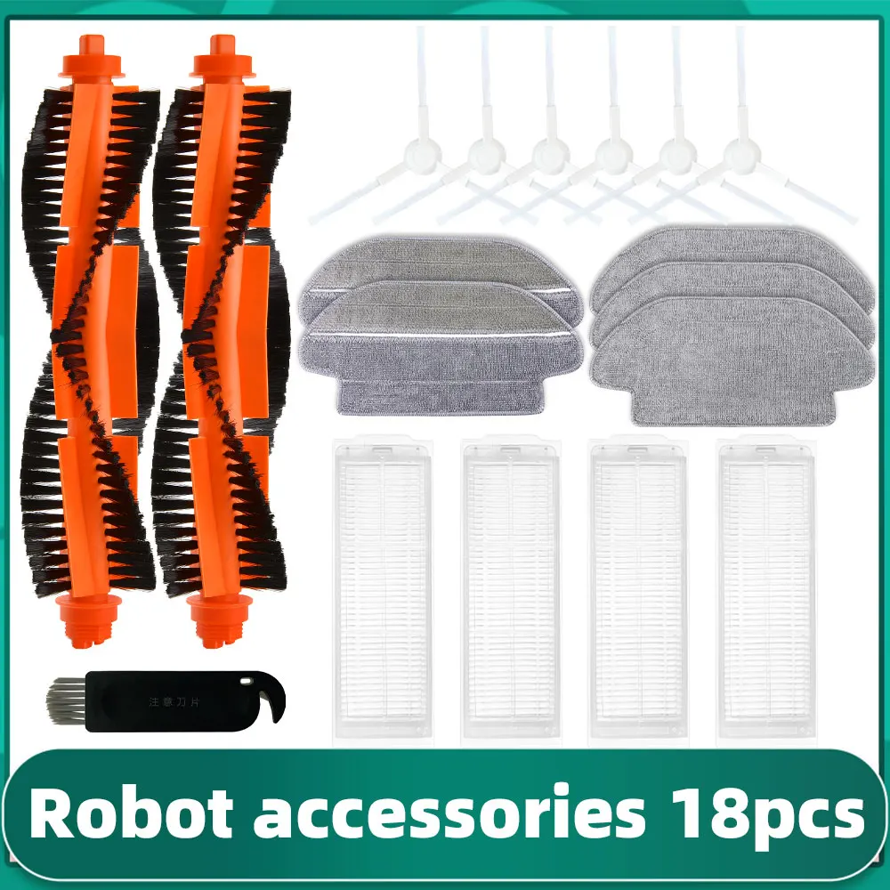 Roller Main Side Brush Hepa Filter Mop Cloths Rag Parts for Xiaomi Mi Robot Vacuum Mop P Xiaomi 2 STYJ02YM SKV4110GL Accessories