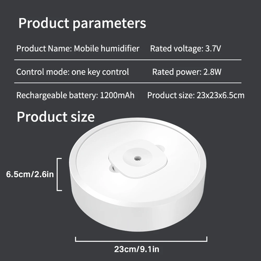 

Air Humidifier UV Lamp Purification Baby Bedroom Office Air Purifying Touch Version LED Lamp Aroma Diffuser Electric For Home