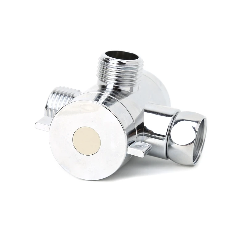 

G1/2\" Three Head Function Switch Adapter Control Valve 3 Way Tee Connector Diverter Valve 62KC