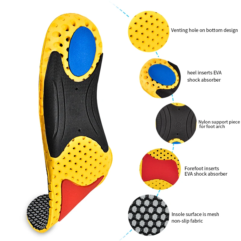 Soumit ЕВА спортивные стельки арки Поддержка ортопедические для обуви