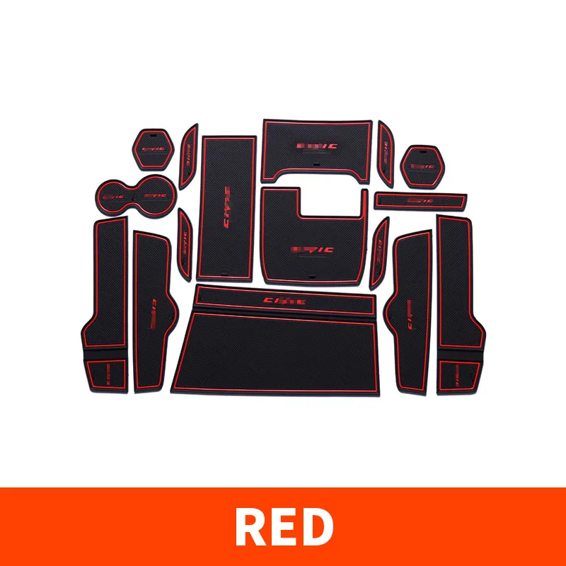 

Для Honda Civic 10 2016 17 2018 2019 2020 2021 Автомобильная дверная дверная подставка для воды, подставка для хранения, нескользящая декоративная подставка