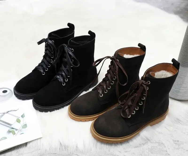 Новинка 2019 мужские и женские зимние брендовые ботинки для снежной погоды кожаные