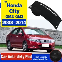 for honda city 20082014 anti slip mat dashboard cover pad sunshade dashmat protect carpet accessories gm2 gm3 2009 2010 2013