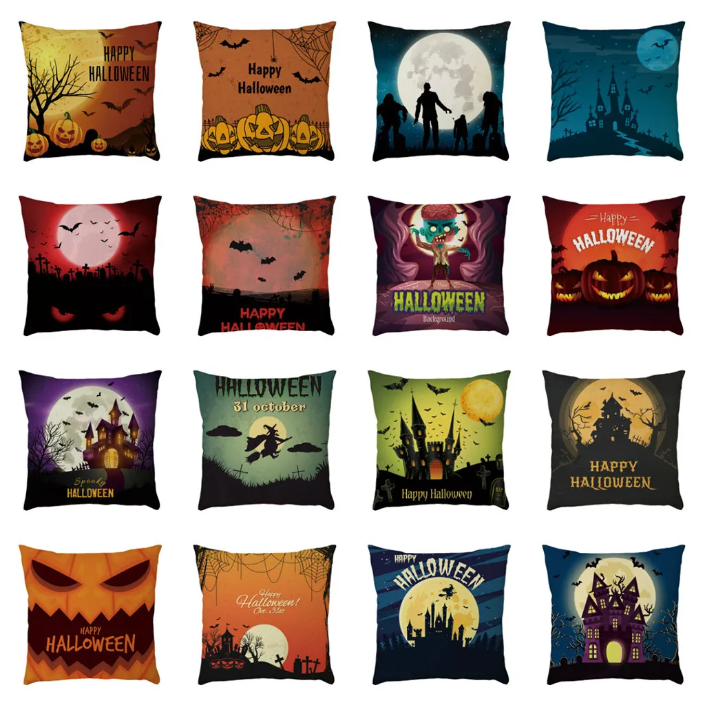 Хэллоуин Тыква пледы Чехлы для подушек декоративная подушка дивана крышка