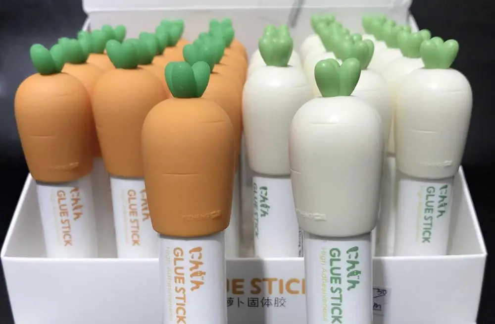 Канцелярские товары в Корейском стиле клей карандаш виде моркови милый школьный