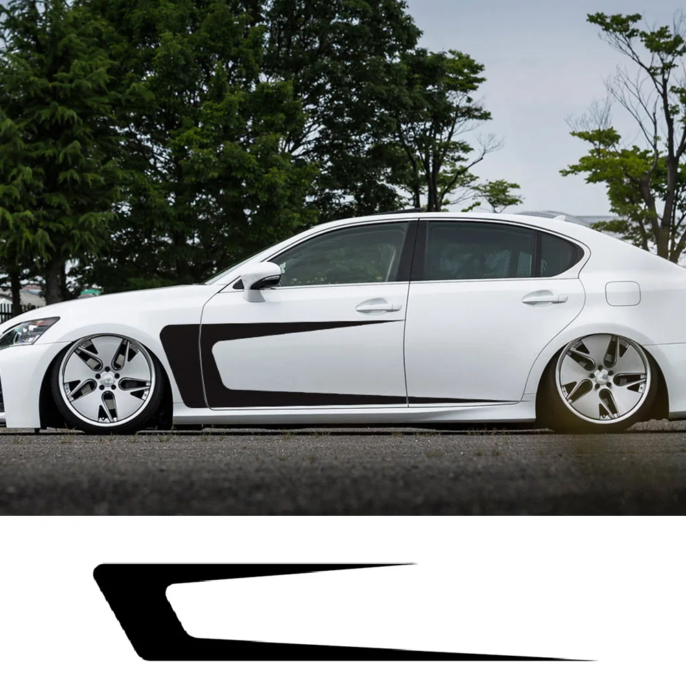 Забавная наклейка на автомобиль 2 шт. в полоску боковой части автомобиля