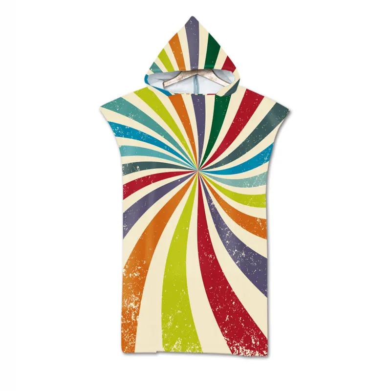 Новое модное двустороннее разноцветное пляжное полотенце с узором для мужчин и