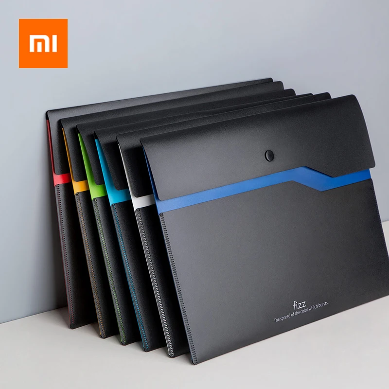 

6pcs/set Youpin Youpin Fizz Filing Product A4 File Holder Organizer 2-Layer Document Bag Business Briefcase Office