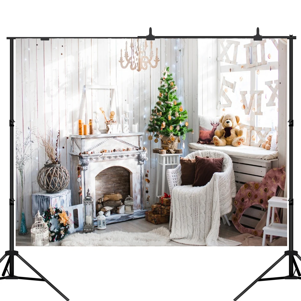 

Lyavshi деревянная новогодняя елка настенный светильник для маленьких троянским конем принт игрушка фон для фотосъемки с изображением в стиле...