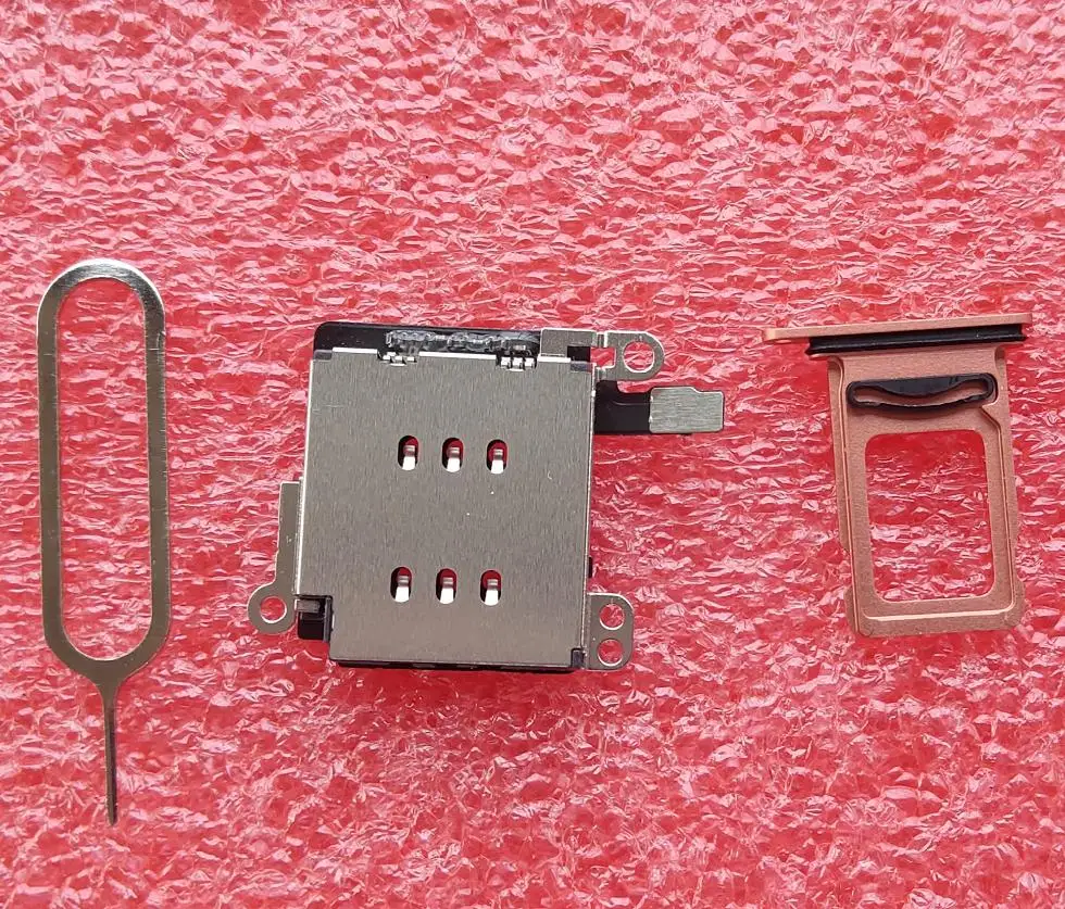 1set/lot for iPhone XR Dual SIM Card tray Holder Slot + reader flex cable open ejector Adapter Replacement | Мобильные телефоны и