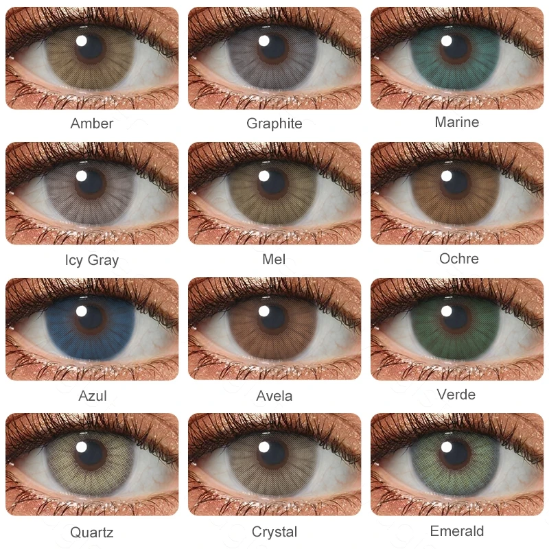 

2 шт./пара Цвет контактные линзы естественного яркого косметический контактные линзы для объектива с Цвет ed контактные линзы для глаз серо-голубой в год