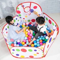 1 5m new ballenbak toys portable baby playpen children ball pit with basketball hoop kids dry ball pool folding indoor outdoor