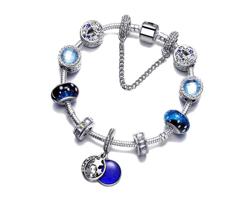 Hermp Dropshipping 2019 New Pink Flower Pandent &amp Lovely Bear Pa Bracelet Brand Female Jewelry Pulseras | Украшения и