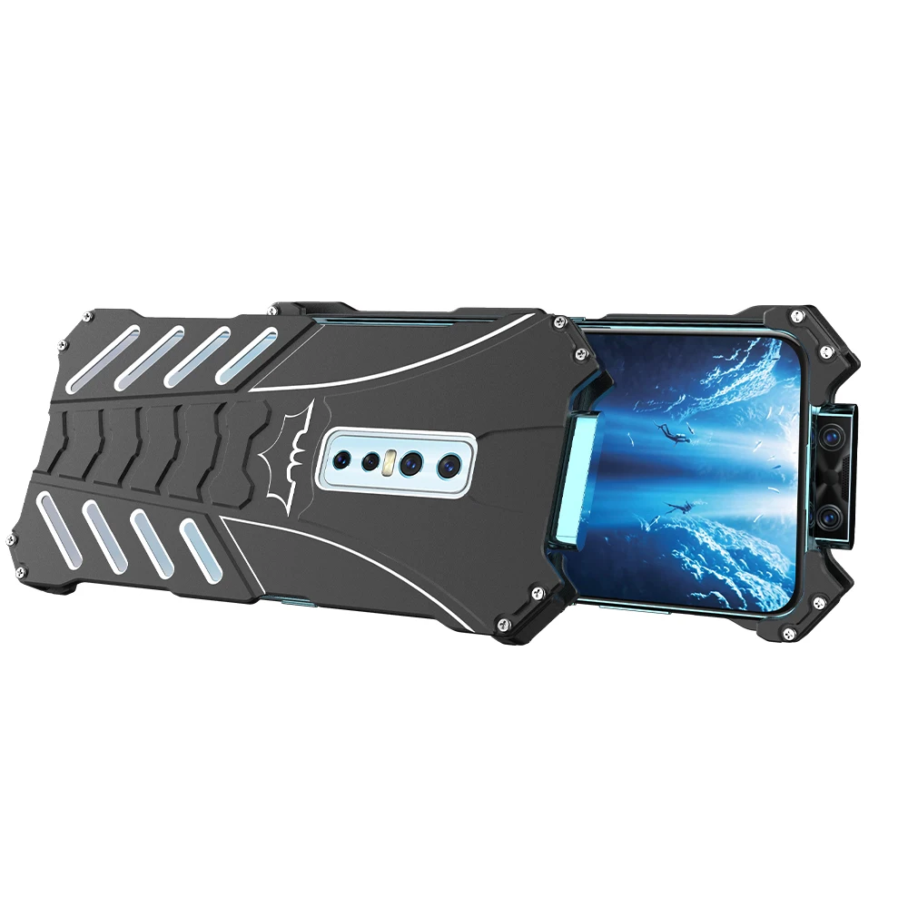 

R-just Luxury Aluminum Metal Case For Vivo V17 Pro Back Cover Hard Protection Cover For Vivo V15 Pro V15 Cases