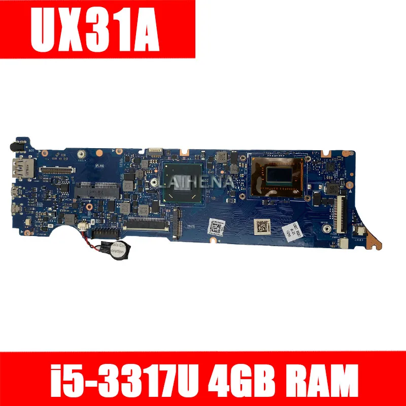 UX31A материнской REV4.1 I5 3317U 4G для ASUS UX31A2 Материнская плата ноутбука Тесты 100%