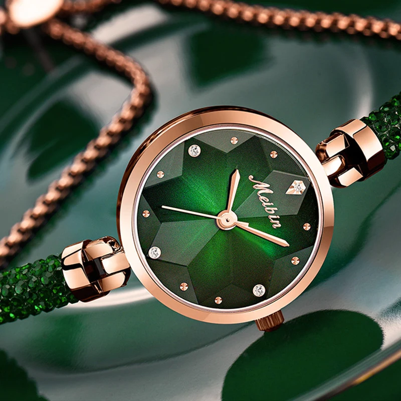 

Новинка 2021, японские кварцевые часы с зелеными бриллиантами, циферблат из Малахита, роскошные женские часы, оригинальные водонепроницаемые...