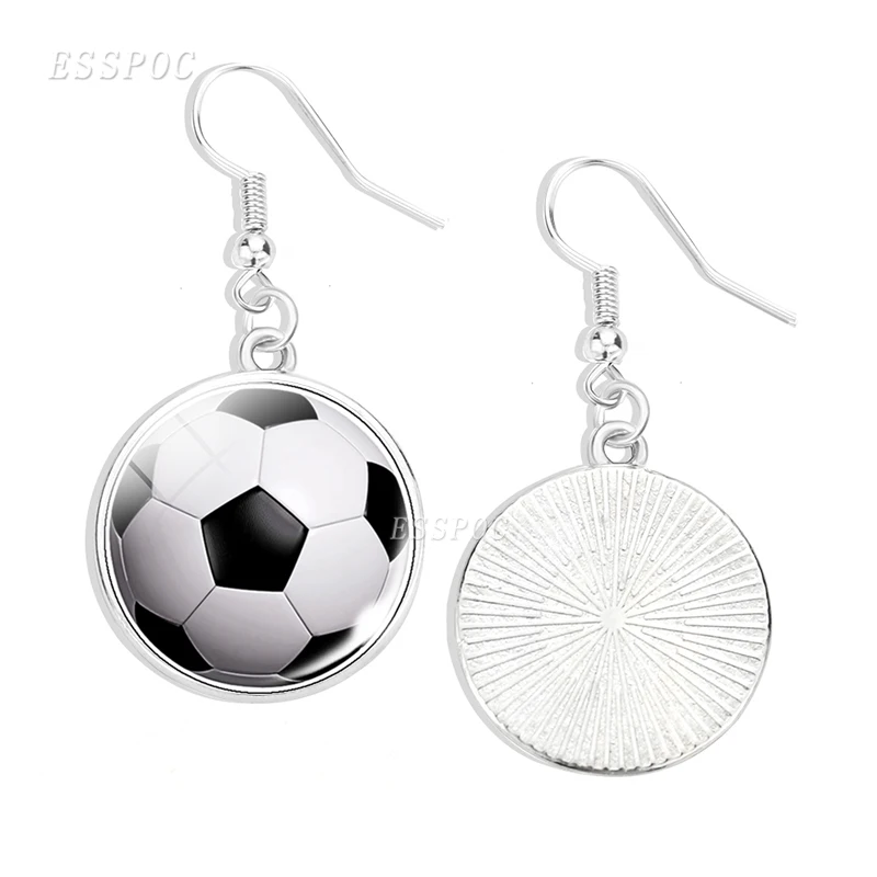 Креативные спортивные серьги с шариками для футбола баскетбола волейбола