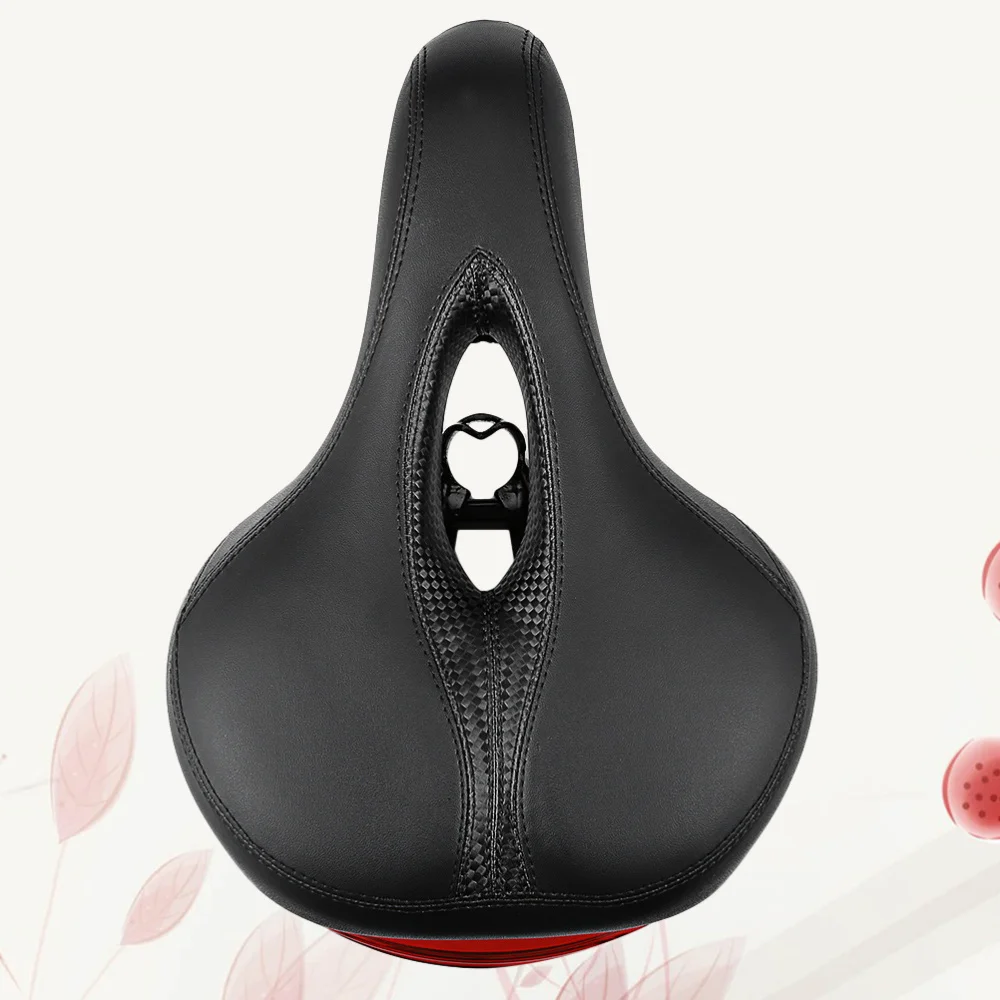 

Mountain Bike Saddle with Ligh Hollow Seat Cushion Comfortable Riding Seat Cushion for Outdoor Outside (Black)