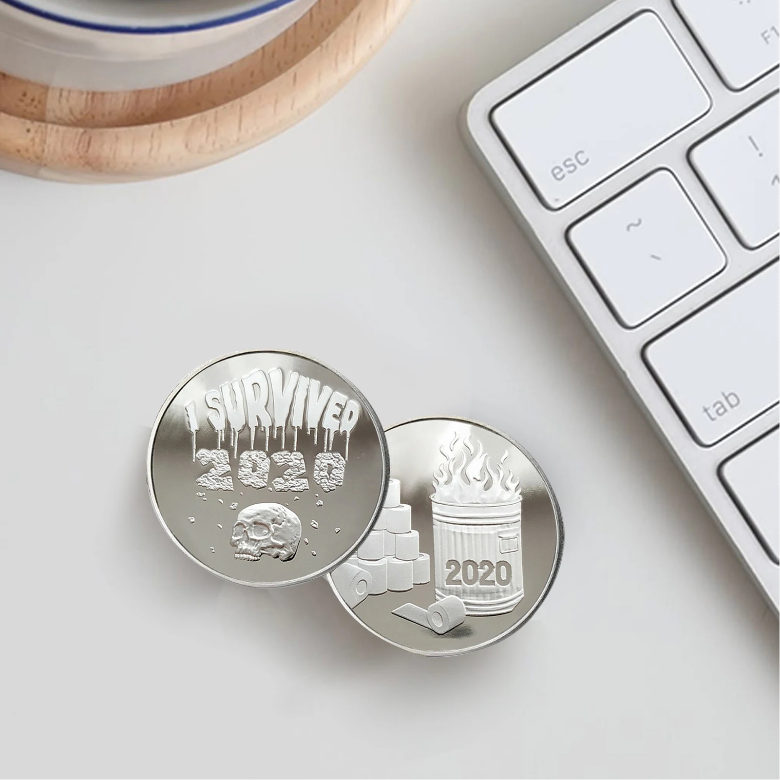 Я пережил 2020 медаль и памятный набор для коллекционеров монет подарок стильный |