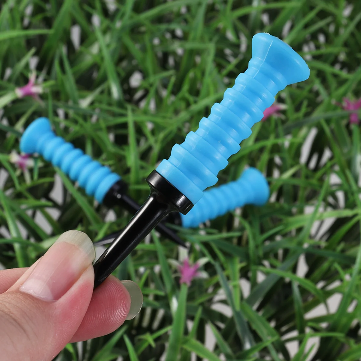 3pcs New Originality Elastic Force Durable Automatic Reset Low Resistance Tees (Blue)