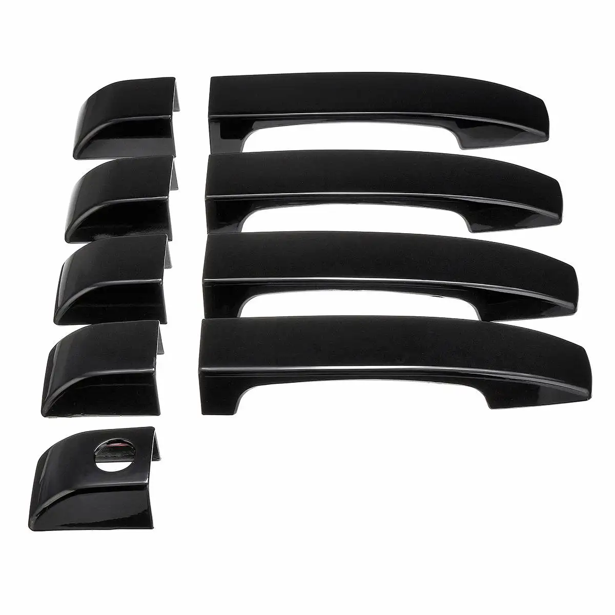 9 шт. глянцевые черные накладки на дверные ручки для Land Rover Range L322 2002 2003 2004 2005 2006 2007