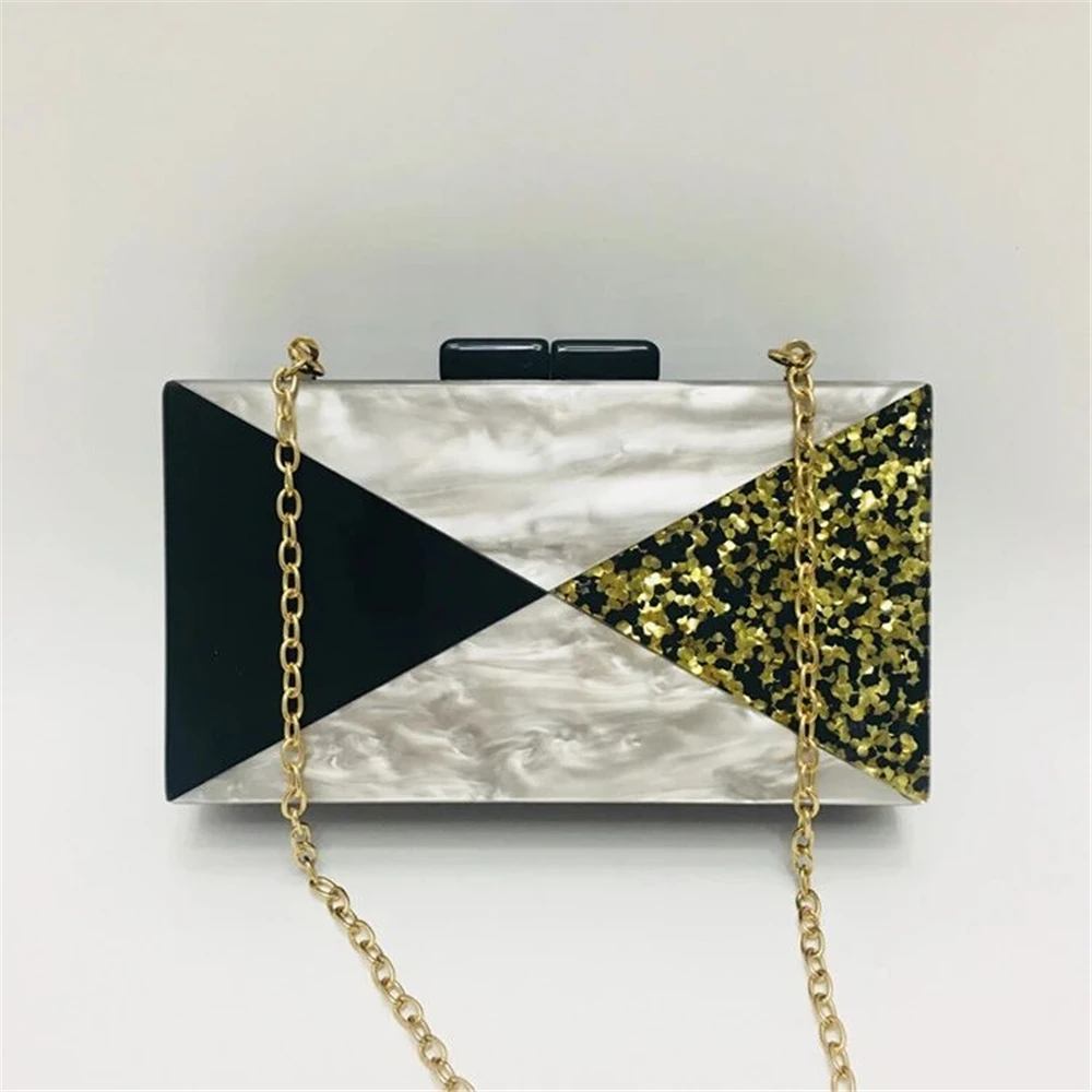 Сумка мессенджер Женская акриловая модная вечерняя сумочка элегантный клатч с