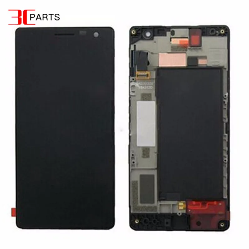 Полный ЖК-дисплей для Nokia Lumia 730 735 RM-1038 RM-1039 RM-1040 сенсорный ЖК-экран стеклянная панель в сборе с рамкой