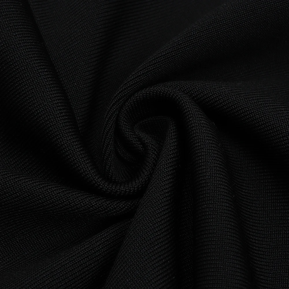 

2020 Winter New Sexy Women's Long Vestidos Full Sleeve Beaded Hollow Bodycon Bandage Dress Celebrity Runway Party Dresses